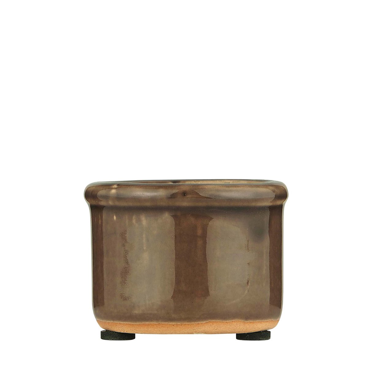 Mini urtepotteskjuler/minivase – brun
H: 4,7 cm