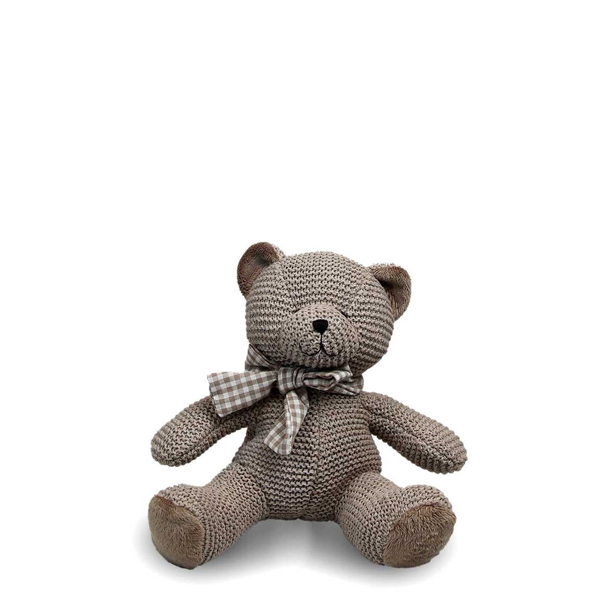 Teddy bear 17x17x19cm taupe