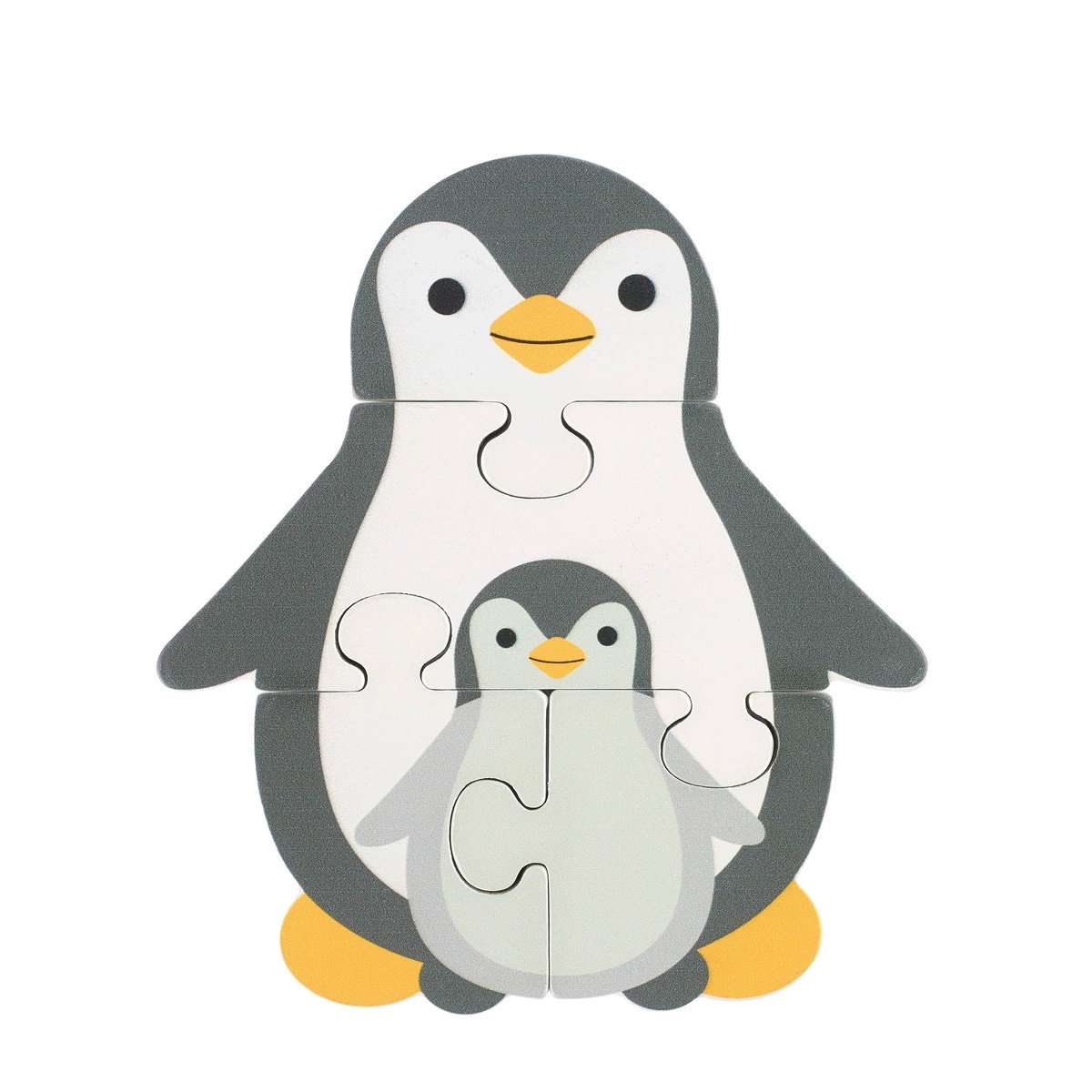 Penguins wooden puzzle W: 10,3 cm H: 11,5 cm From 18 months