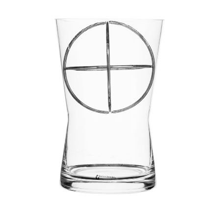Mellemstor vase med kugle-support
H: 22 cm