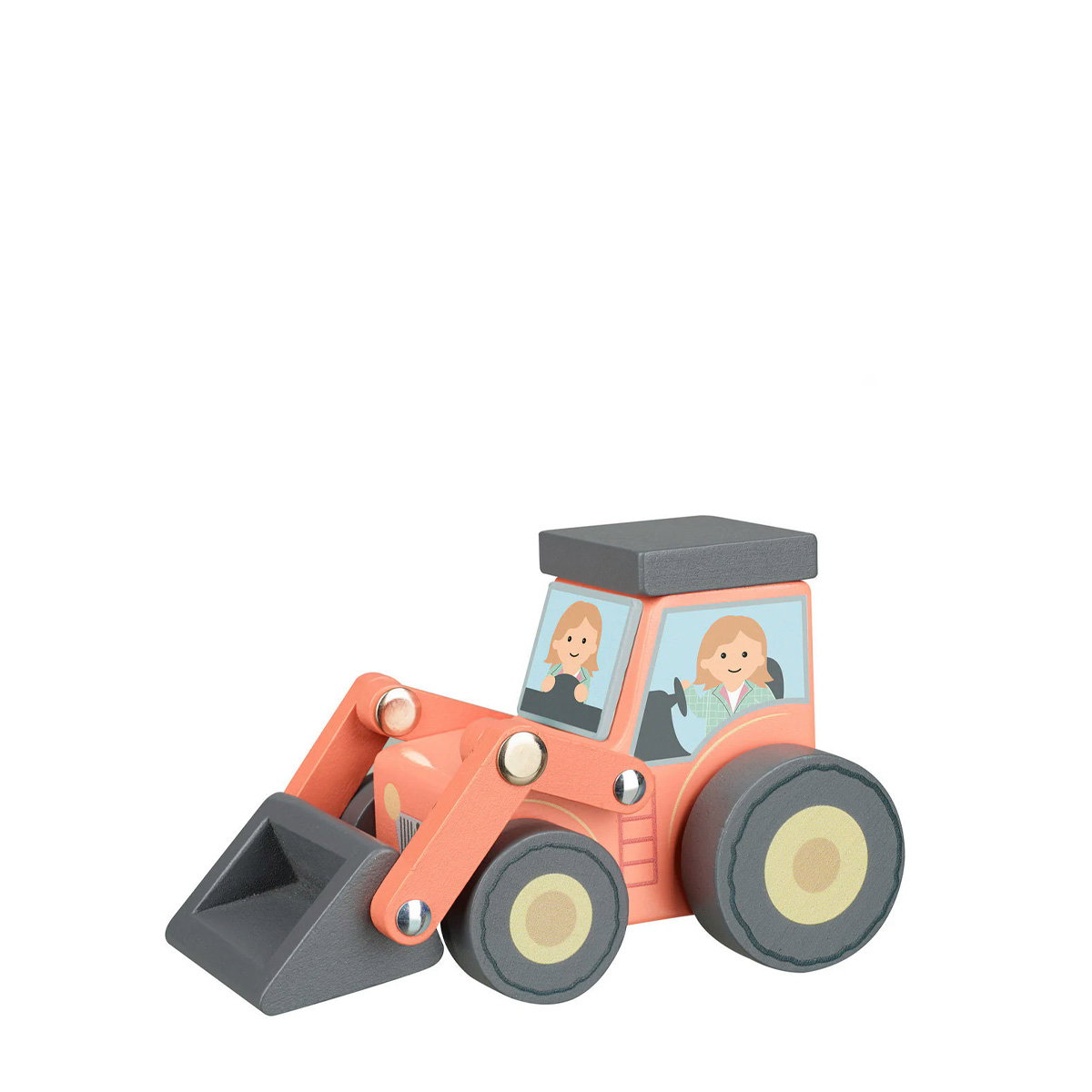 Traktor i træ med skovl B: 12,5 cm H: 7,5 cm L: 6.8 cm Fra 18 mdr.