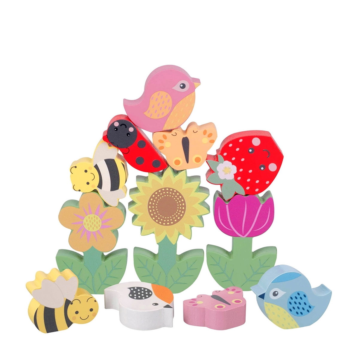 Stacking Spring Garden Pieces range up to 10.5 cm x 6.3 cm From 18 months