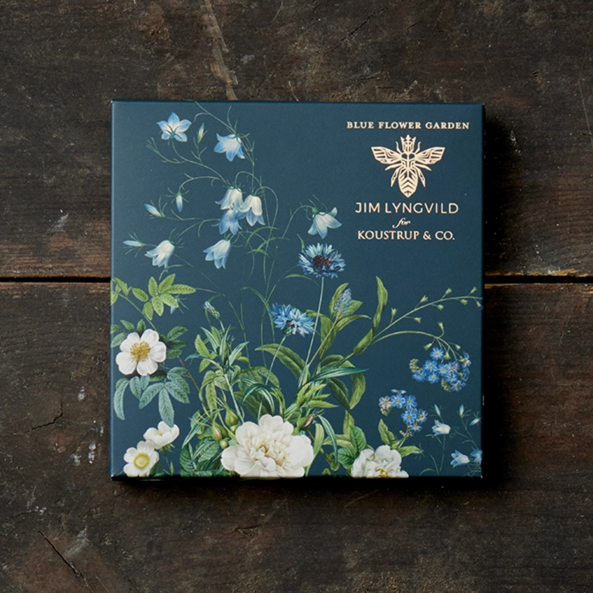 Den blå have - mappe med 8 forskellige dobbelte kort og kuverter B: 15 cm L: 15 cm